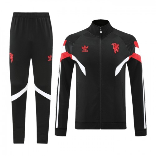 Manchester United Casaco de Treino Conjunto 2024-25 Preta Manchester United Casaco de Treino Conjunto 2024-25 Preta